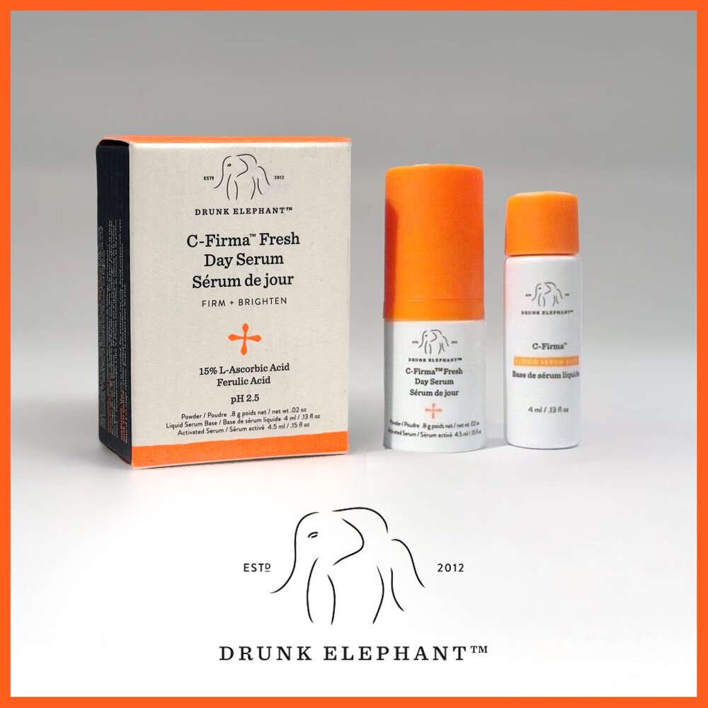NIB Drunk Elephant  C-Firma Fresh Vitamin-C Day Serum | Mini Travel Size 4.5oz